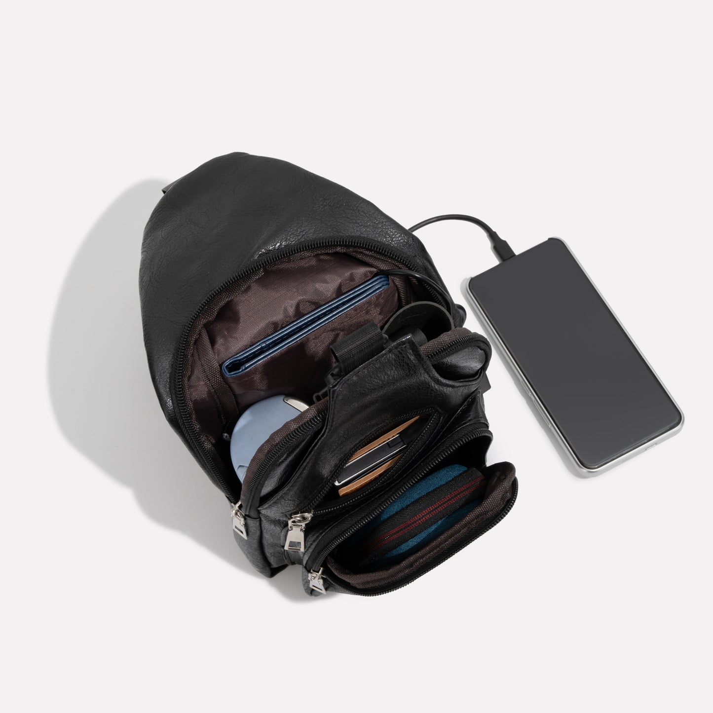 Classy Leather Anti-Theft Crossbody Bag