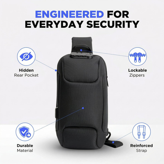 Anti-Theft Crossbody Charging Bag