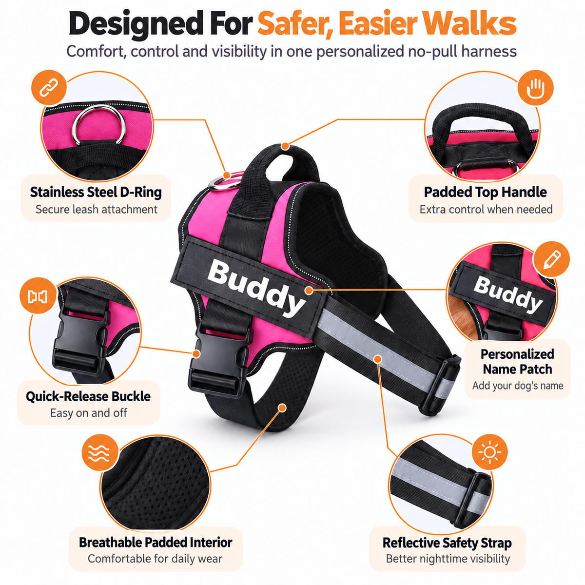 No Pull Dog Harness