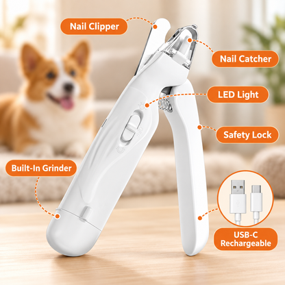 2 In 1 Dog Nail Clippers (Grinder And Clippers)