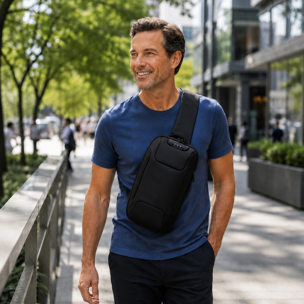 Anti-Theft Crossbody Charging Bag