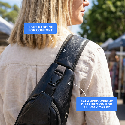 Classy Leather Anti-Theft Crossbody Bag
