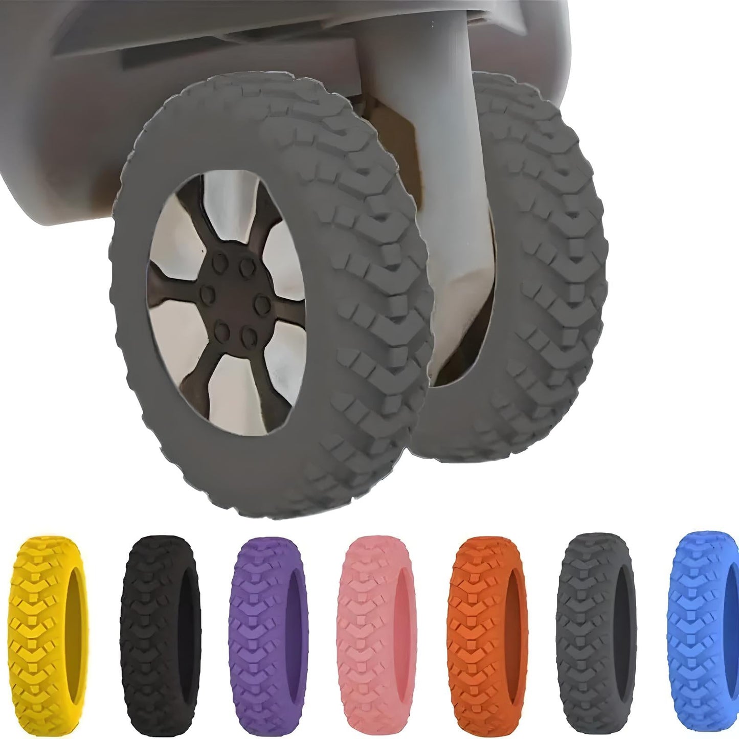 RuotaSafe™ | Copriruote per Valigia | Set da 8 - SempliceViaggio