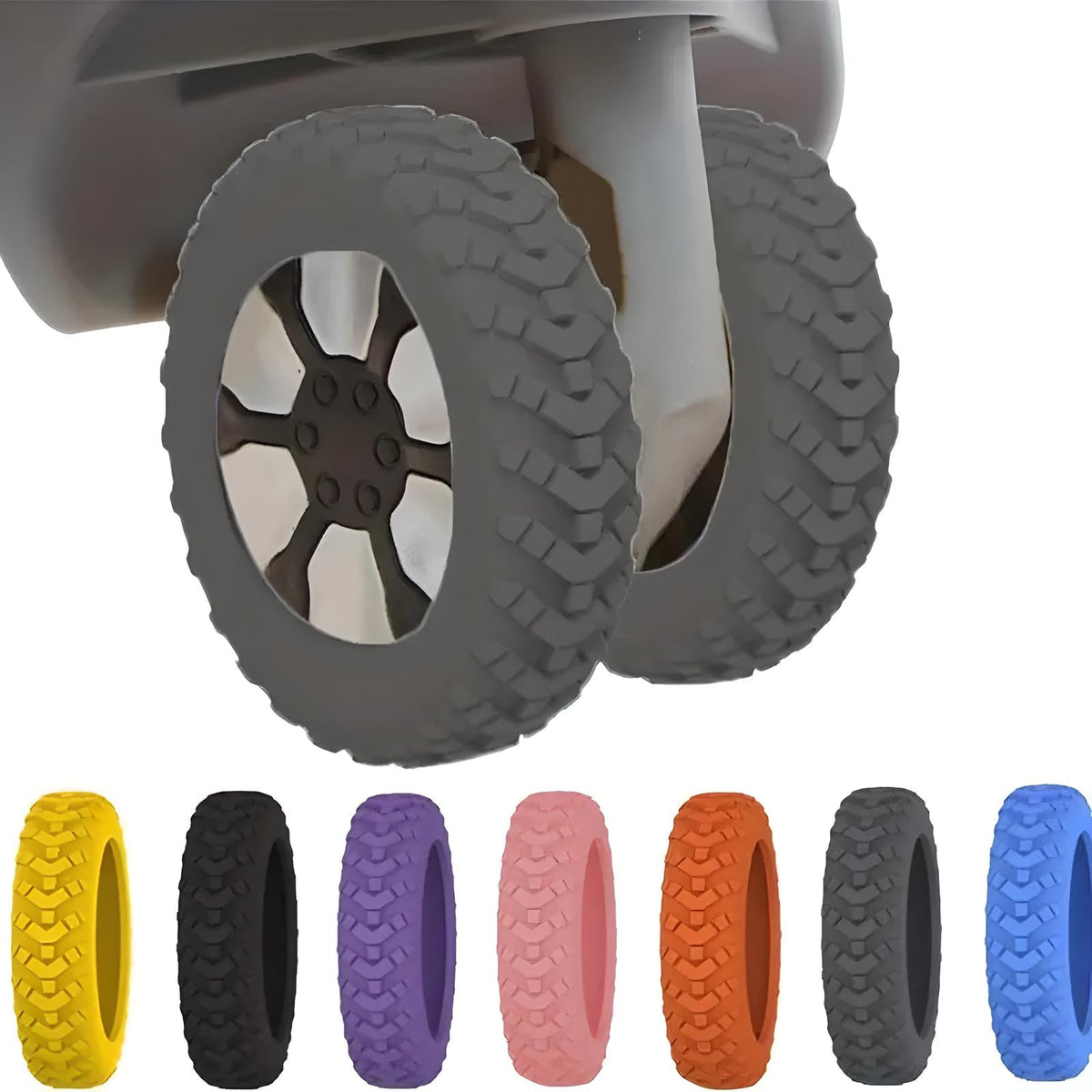 RuotaSafe™ | Copriruote per Valigia | Set da 8 - SempliceViaggio